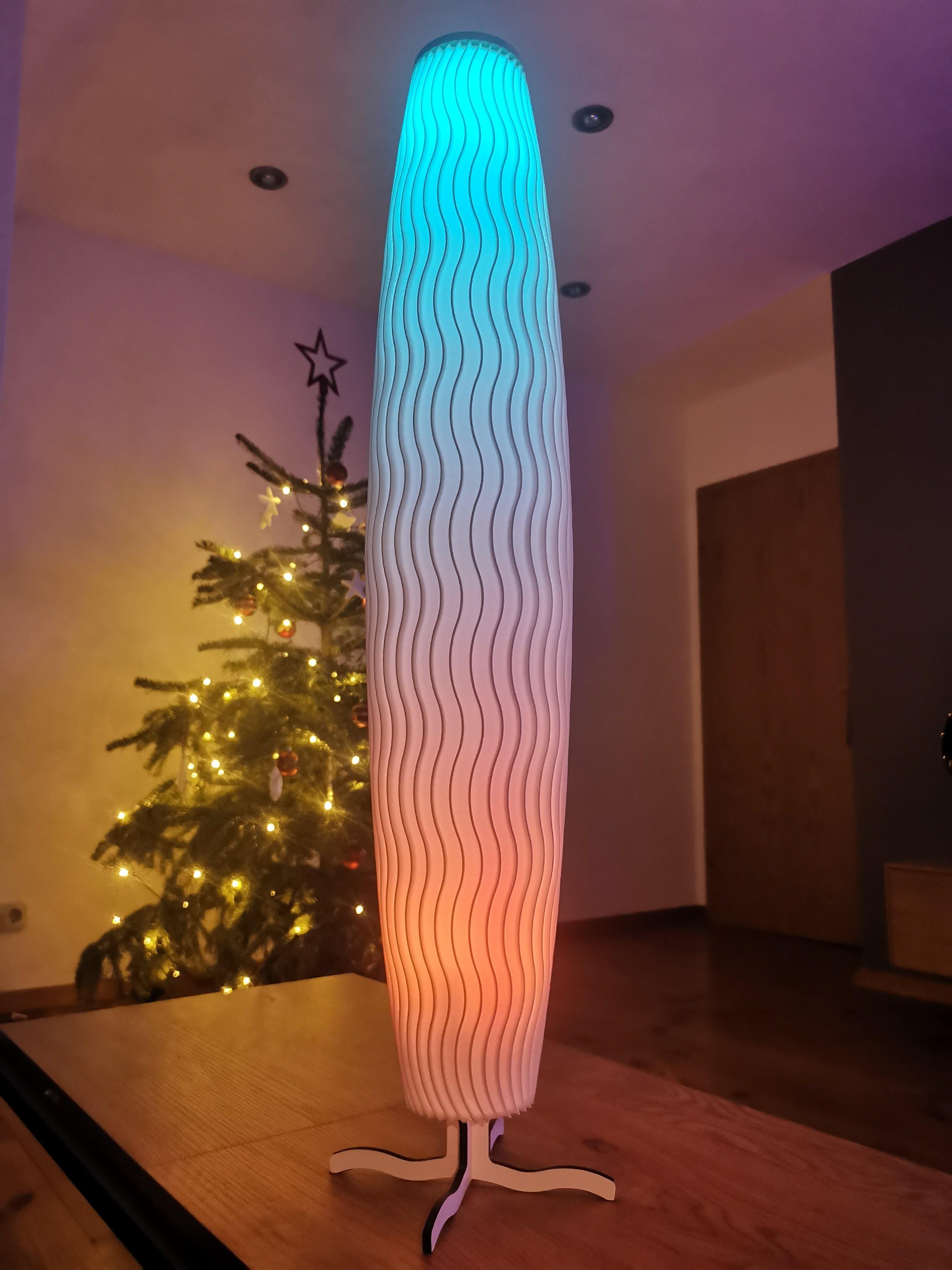 Design LED Hängeleuchte AURA 800 FLEX, aus nachhaltigem 3D Bio Material