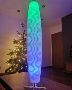 Design LED Hängeleuchte AURA 800 FLEX, aus nachhaltigem 3D Bio Material